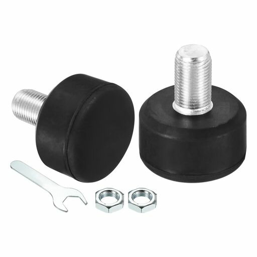 PATIKILローラースケートトーストップ15.5MMボルト付き1ペア82Aラバーブレーキストッパーブロックラウンドローラースケートアクセサリー交換用黒