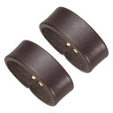 PATIKILレザーループキーパー2パックのレザーループベルトキーパーループリテーナーストラップ1.3”(34mm)/1.4”(38mm)幅のベルト/ストラップ用の交換品コーヒー