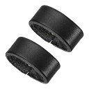 PATIKILレザーループキーパー2パックのレザーループベルトキーパーループリテーナーストラップ0.9”(24mm)/1”(28mm)幅のベルト/ストラップ用の交換品黒色