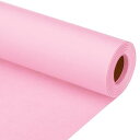 PATIKILラッピングペーパー12”X600”(50フィート)80GSMクラフトペーパーロールクラフト梱包紙ポスター掲示板ギフトラッピング花束ラッピングピンク