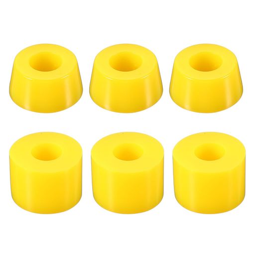 PATIKILスケートボードブッシング、スケートボードパーツ用90APUロングボードトラックブッシングリビルドキット2セット、イエロー PATIKILスケートボードブッシング、スケートボードパーツ用90APUロングボードトラックブッシングリビルドキット2セット、イエロー