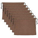 PATIKILハンドバッグ用ダストバッグ23.6x19.7”旅行収納ポーチ布靴用7個入りバッグカバー茶色