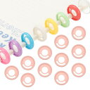 PATIKIL28MM1.1”プラスチック製ラウンドブックバインディングディスク22個のディスクバウンド拡張ディスクペン挿入可能なめっきラウンドバインダーリングDIYノートブックプランナー用ラ…(3)