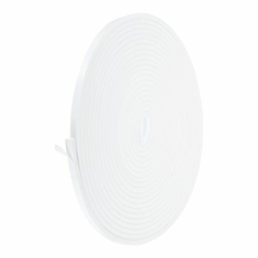 PATIKILウェザーストリッピングドアシールストリップ3/8”X1/4”X32フィート自己粘着性高密度フォームテープ断熱材ドア窓エアコン用ホワイト