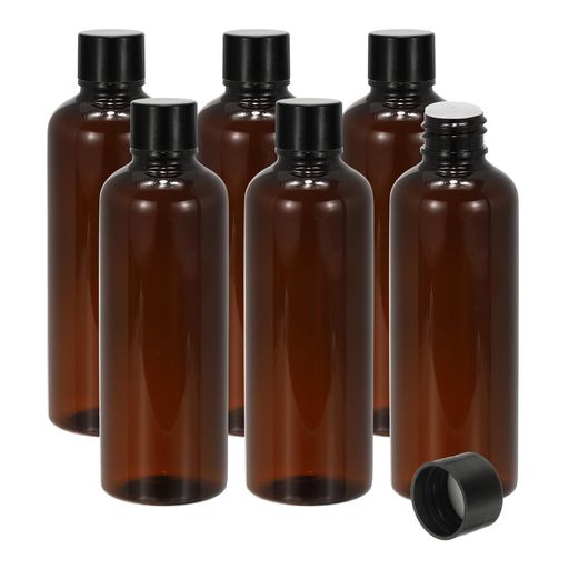 PATIKILスクリューキャップ付きのトラベルボトル、6個入り3.4オンス(100ml)のリーク防止可能な詰め替え可能な空のディスペンサーコンテナ、シャンプー、トイレタリー、ローション、クリー…