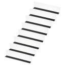 PATIKILクローゼット整理用棚仕切り8個パック11.1X1.2X2.4”アクリル製マグネット式クローゼットセパレーターキッチンキャビネット棚ベッド下ブロッカー寝室キッチンオフィス用クリア