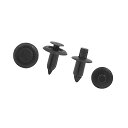 ACROPIX固定クリッププラスチックドライブリベットフラップバンパープッシュクリップ6mm7mm穴Suzukiに対応ブラック20個