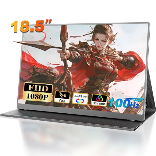 モバイルモニター18.5インチCOOLHOODモバイルディスプレイゲーミングモニター100%SRGB100HZ1920X1080FHDHDRモード・FREESYNC・VESA対応ブルーライト低減非光沢IPS液晶パネル モバイルモニター18.5インチCOOLHOODモバイルディスプレイゲーミングモニター100%SRGB100HZ1920X1080FHDHDRモード・FREESYNC・VESA対応ブルーライト低減非光沢IPS液晶パネル