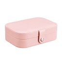 NUZAMAS ジュエリーボックス 小型 トラベルジュエリーオーガナイザー ジュエリー収納ケース リング イヤリング ネックレス ブレスレット用 フェイクレザー...