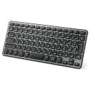 iCleverワイヤレスキーボードBluetooth&2.4G無線キーボード充電式Type-C静音小型薄型JIS基準日本語配列軽量パンタグラフ式3つデバイス自由に切替えデュアルモード持ち運びパソコンPCiPadスマホ用