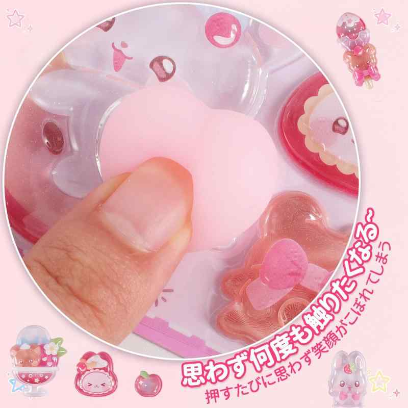 シール ぷにぷに お尻シール 肉球 立体 1枚 ぷっくり うるツヤ透明感 キラキラ DIY ストレス解消 スマホケースデコレーション rikyu-pudding0601-10201343 利休プリン サンプル画像3