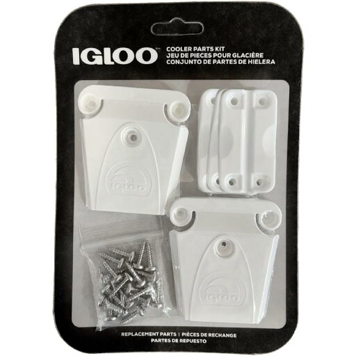 Igloo Cooler プラスチックパーツキット - 米国製 - ラッチ2個、ヒンジ3個、ラッチポスト&ネジ。 Igloo Cooler プラスチックパーツキット - 米国製 - ラッチ2個、ヒンジ3個、ラッチポスト&ネジ。