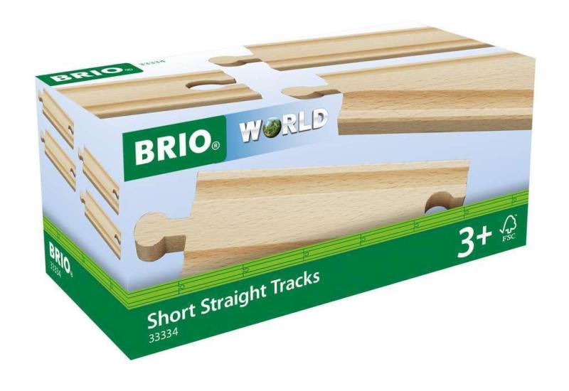 BRIO (ブリオ) 直線レール108mm 33334 対象年齢 3歳~ 【おもちゃ 玩具 木製おもちゃ レールセット プレ..