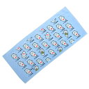 208893 おえかきさん シリーズ フェイスタオル くりおねさん 約34×75cm 綿 コットン cotton 洗面所 汗 レジャー スポーツ 洗顔 手洗い 外出 携帯 手拭 NEW TOWEL スポーツタオル デイリータオル キッ