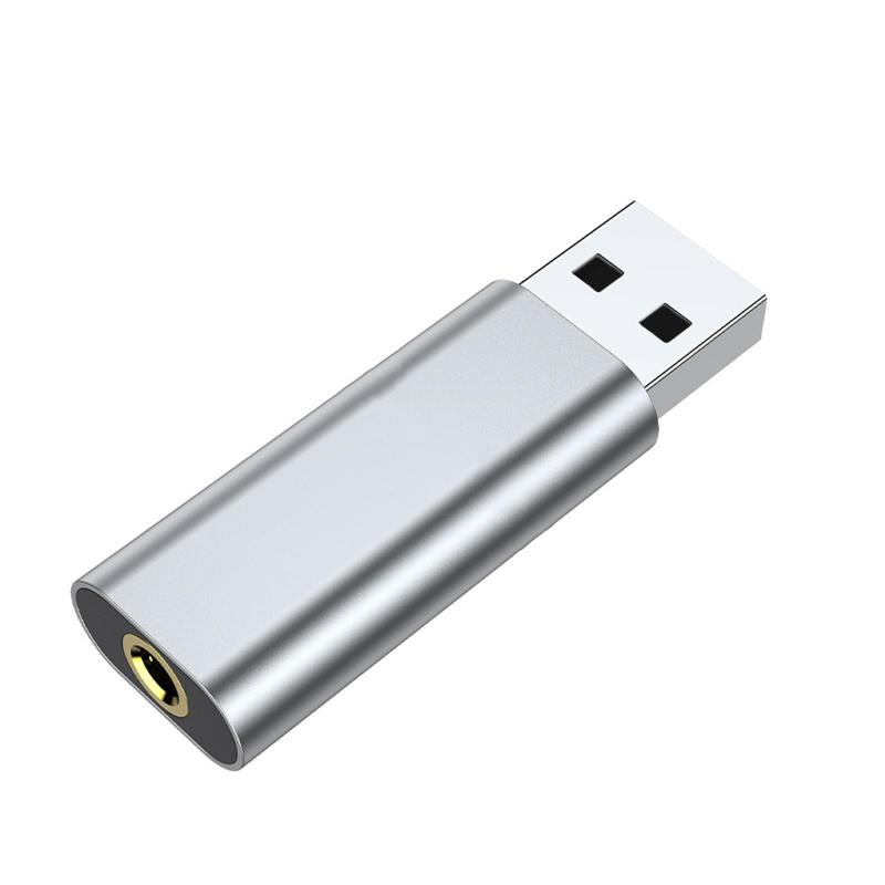 USB イヤホンジャック 変換アダプタ USB2.0 to 3.5mm 外付け サウンドカード 対応 4極 TRRS イヤホン P..