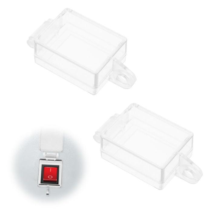 防水スイッチカバー【2個セット】ロッカースイッチ保護カバー ボート型スイッチ用 誤操作防止 防水 防..