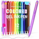 パステル カラージェルボールペン 0.7mm ゲルインキボールペン 12本セット