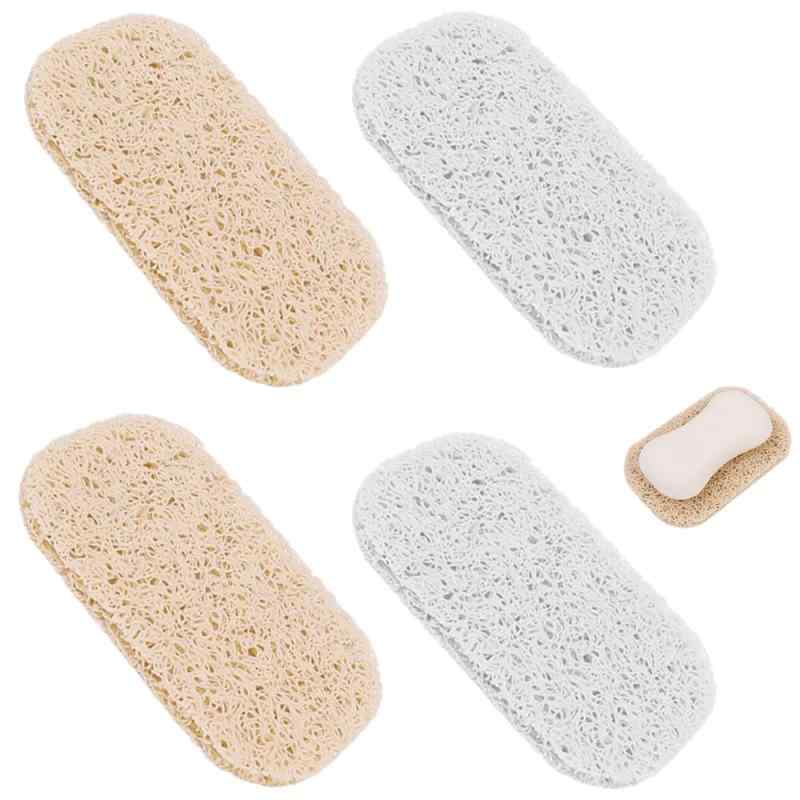 石鹸置き 石鹸ケース 4個セット 多方向織り 効率的な排水石けんホルダー 防カビ 滑り止め 耐久性 ソープセーバーディッシュ シャワー/キッチン/バスルーム/クリーニング用品 (ベー