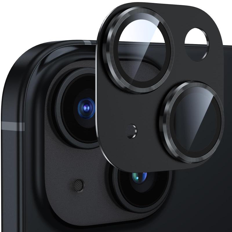 Rakuten - カメラフィルム iPhone13/iPhone13 mini用 カメラ保護 アルミ合金製 強化ガラス アイフォン13/13miniカメラカバー キズ防止 耐衝撃 露出オーバー防止 超高透過率 あいふぉん13/あいふぉん13ミニ レン