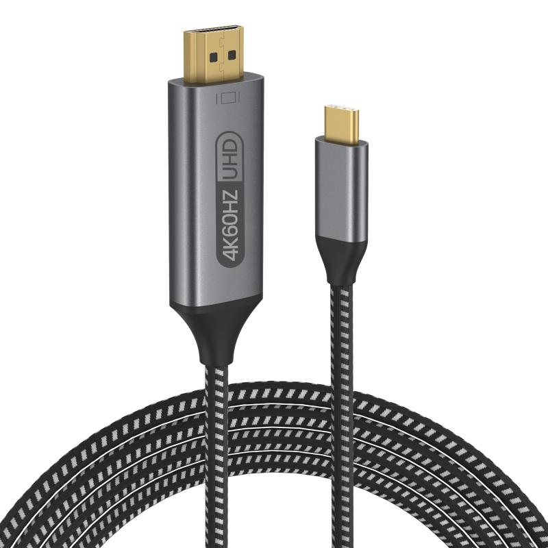 2026新登場 USB Type C HDMI 変換ケーブル 2M 4K@60Hz 映像出力 USB-C HDMI 変換タイプC 40Gbps高速転送設定不要 iPhone16,iPhone 15,iPad Pro,MacBook Air,MacBook
