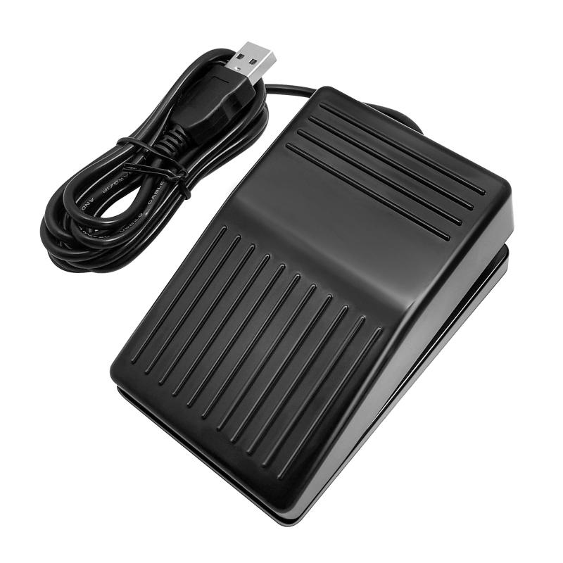 【奥踏み式・ストライプモデル】フットスイッチ USB 静音 メモリ内蔵 プログラマブル PC フットペダル ショートカットキー マクロ設定 ゲーミング DTM 音楽編集 Windows Mac 対応