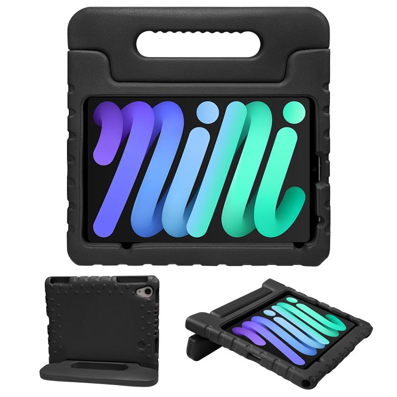 Rakuten - iPad Mini A17 Pro/Mini6 ケース 耐衝撃 軽量 EVA素材 子供用 Apple iPad mini 第7世代/第6世代 カバー ハンドル付き スタンド機能