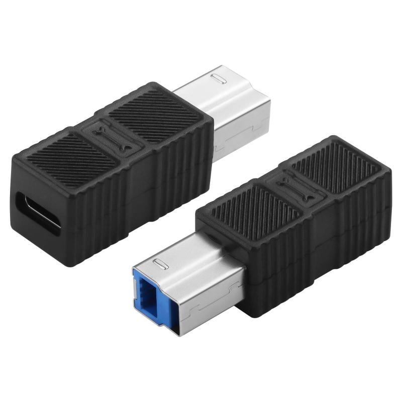 Other - Type-CからUSB-B変換アダプター USB-C to B USB 3.0対応 ホスト、ハードディスクボックス、プリンター接続用 2個 (Type-Cメス to USB-Bオス)
