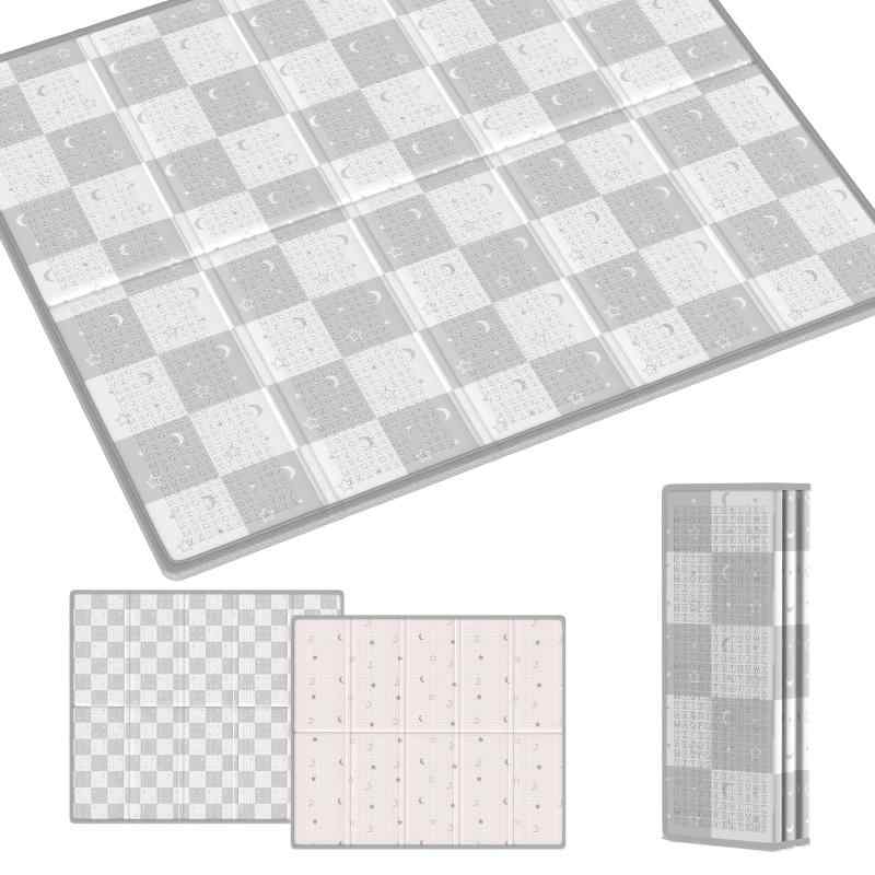 プレイマット 赤ちゃん 厚手 ベビーマット 折り畳み式 大判 ベビープレイマット 滑り止め お昼寝マット 防水 防音マット 収納袋付き 収..