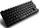 H. タイプライター風キーボード ミニ ワイヤレス/有線/Bluetooth / 2.4G / USB-C 対応 青軸 メカニカルキー JIS規格 日本語配列 ...