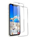 iPhone11 用 ガラスフィルム iPhone XR 強化ガラス【2枚セット】硬度9H 耐衝撃 飛散防止 浮かない 高透過率 自動吸着 秒で貼り付け 気泡/指紋防止 3Dタッチ対応 ケースに干渉しない アイフォ(2)