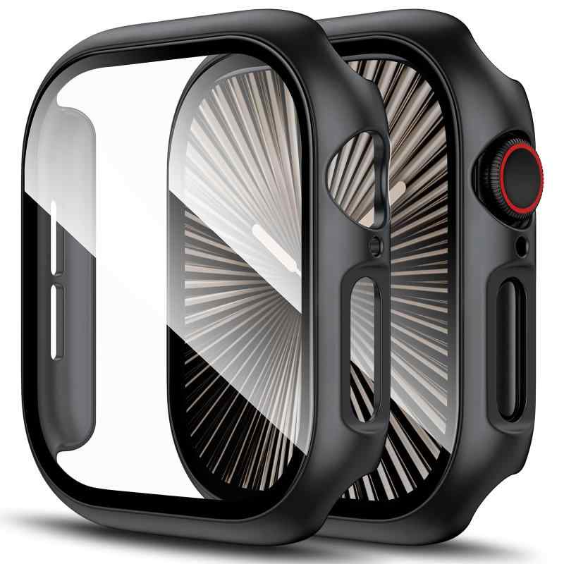 for Apple Watch 10 ケース 46mm アップルウォッチ 10保護カバー 液晶フィルム 一体型 Apple Watch カバー 46mm 対応 PC素材 耐衝撃 全面保護 超薄型 装着簡単 高透過率 指紋防止 傷防止 アップルウォッ