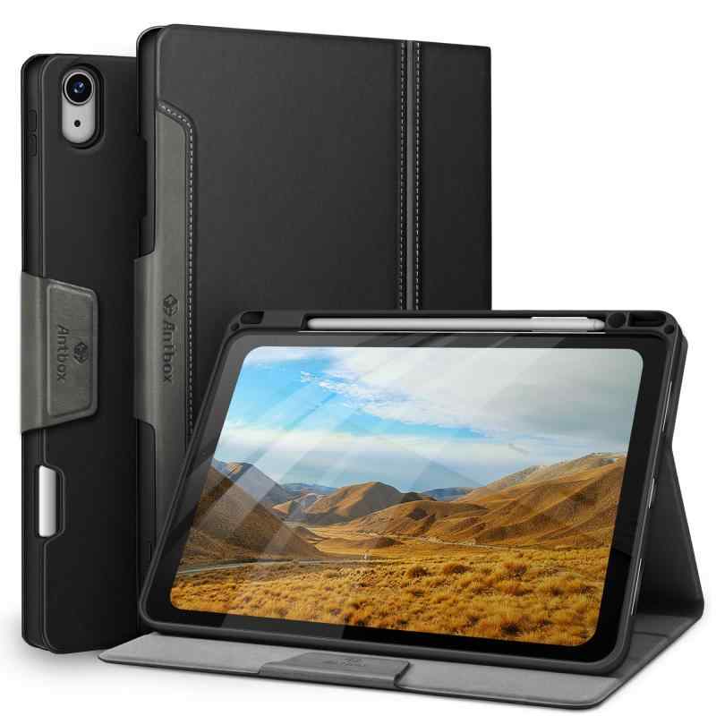 Rakuten - iPad Air 11 インチ ケース M4/M3/M2 (2026/2025/2024) Pencilホルダー iPad Air 第5/4世代 10.9 インチ ケース オートスリープ対応 ひび割れ防止 ソフトPUレザー製 マルチスタンド機能付き