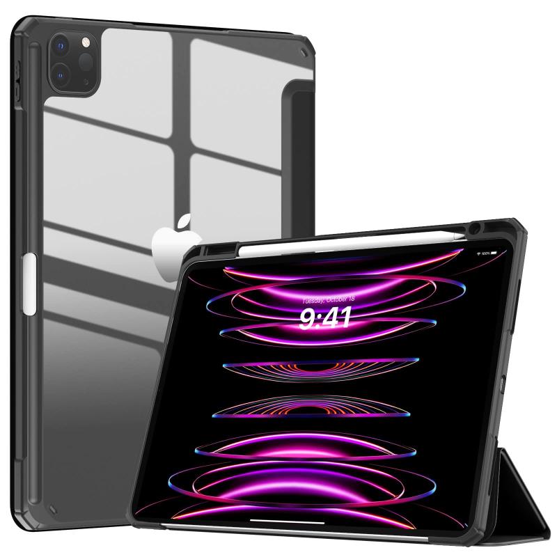 iPad Pro 11インチ 2024 ケース iPad Pro 11 第5世代 専用保護ケース iPad Pro 11インチ(M4)用 手帳型カバー オートスリープ対応 三つ折りスタンド PUレザー外装 裏地マイクロファイバー 軽量 薄型 傷