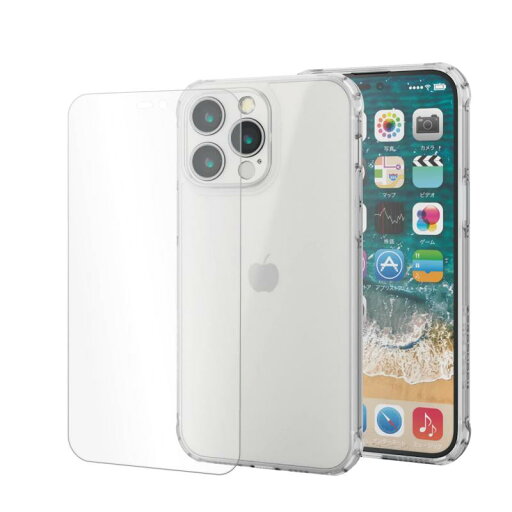 エレコム iPhone 14 Pro Max ケース ガラスフィルム付き ZEROSHOCK 耐衝撃 衝撃吸収 半透明 マット 指紋軽減 黄変防止 クリア PMWA22DZEROT3CR エレコム iPhone 14 Pro Max ケース ガラスフィルム付き ZEROSHOCK 耐衝撃 衝撃吸収 半透明 マット 指紋軽減 黄変防止 クリア PMWA22DZEROT3CR