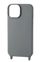 エレコム iPhone 14 / 13 用 ケース スマホショルダーストラップ用ホール付き シリコン ほこり防止 裏起毛 ワイヤレス充電対応 【別売りのストラッ...