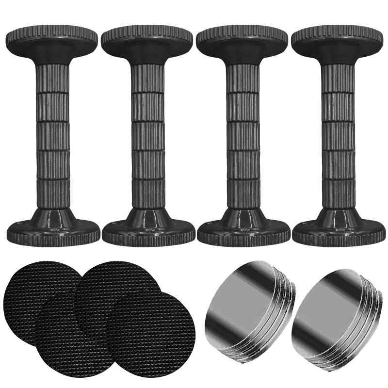 Rakuten - 家具転倒防止固定棒【直径6cmの強化底座付き】 【強力な両面テープとクッション付き】 家具と天井や壁の間の隙間を埋める伸縮可能な棒 衣類ハンガー、靴ラック、キャビネット、ディスプ