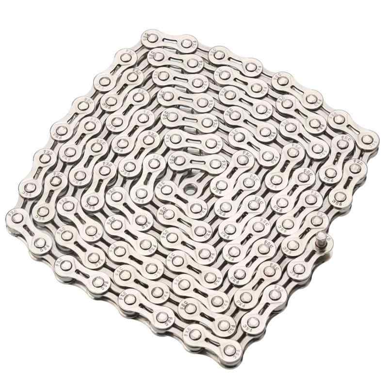 変速自転車チェーンだ。8速、7速、6速汎用、軽量化中空透かし彫りデザイン 116L (シルバー)