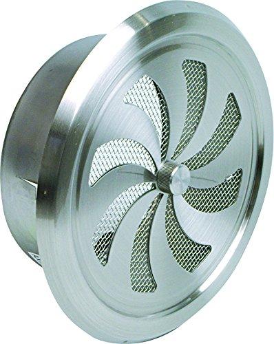 乐天商城 - ワールド SUS304ステンレス 丸型レジスターφ100mm アミ付(10メッシュ) H/L(ヘアーライン)クリアー WRR-100