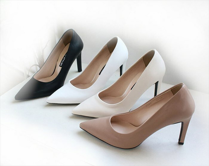 パンプス ハイヒール 9cm ピンヒール ポインテッドトゥ フォーマルパンプス 冠婚葬祭 結婚式 パーティー 大きいサイズ 通勤 黒 ブラック 白 ホワイト ベージュ