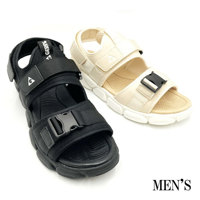 スポーツサンダル メンズ サンダル アウトドア ストラップ マジックテープ 軽量