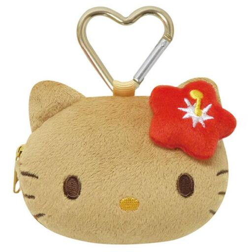 Rakuten - 【在庫処分】HelloKitty ハローキティコインケース 日焼けシリーズ マスコット mascot キティちゃん マスコットストラップ サンリオ ハイビスカス
