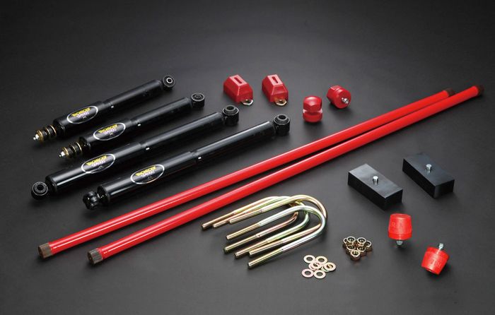 200系ハイエース2/4WD全車対応 [MONROE Samuraiサムライショック]サスペンションキット※ダウン量選択必要後払い不可