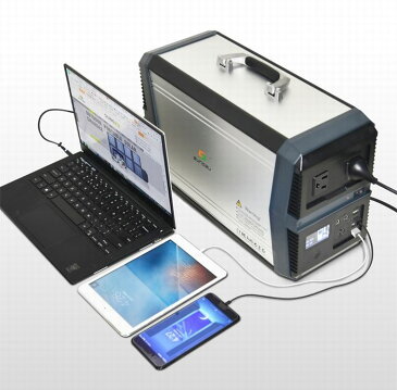 SUNGZUパワーステーションポータブル電源APS150 業界1番クラスの大容量 ポータブル AC出力1500w /車中泊/キャンプ/防災に 代引後払い不可