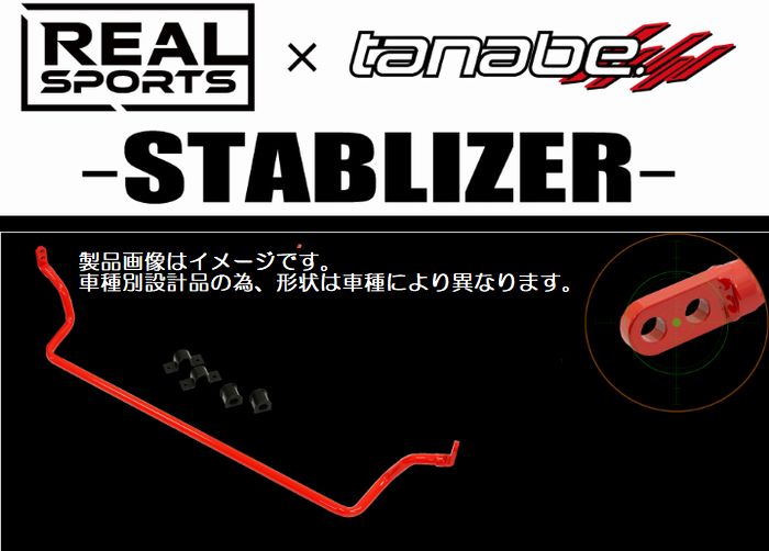 リア用タント[LA600S][2013/10～2019/7]リアルスポーツxTANABEスタビライザー製品番号RRLA400KSB-R後払い不可