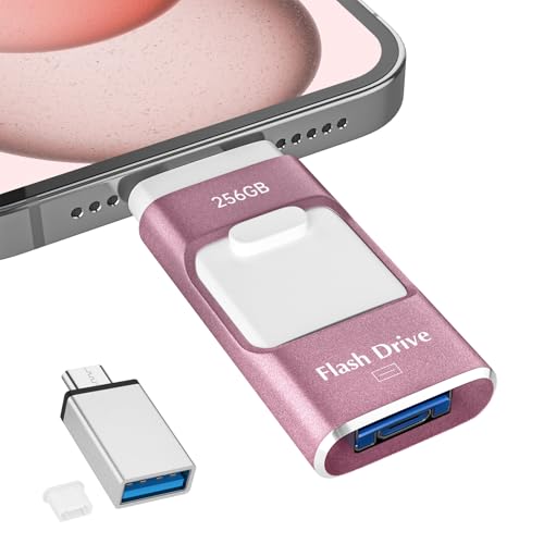 USBメモリ 256GB アプリ不要・アルバムから写真保存4in1 iPhone対応 USBメモリ スマホ データ保存 外付け USBメモリ iOS/Type-C/USB/Micro USB搭載 大容量 フラッシュメモリ 高速 データバックアップ 外付けストレージ スライド式 携帯容量不足解消