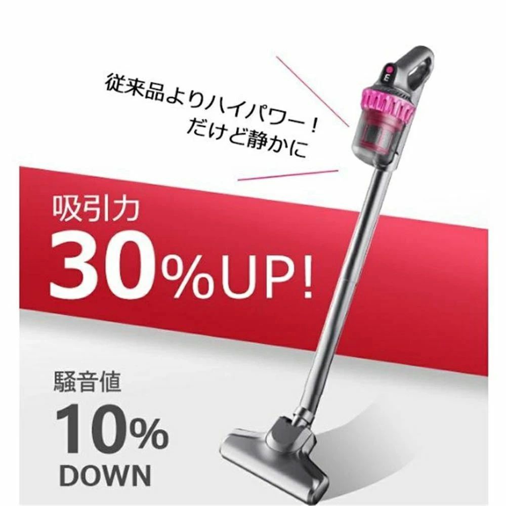 掃除機 コードレス サイクロン式 28000Pa スティッククリーナー 強力吸引 コードレ...