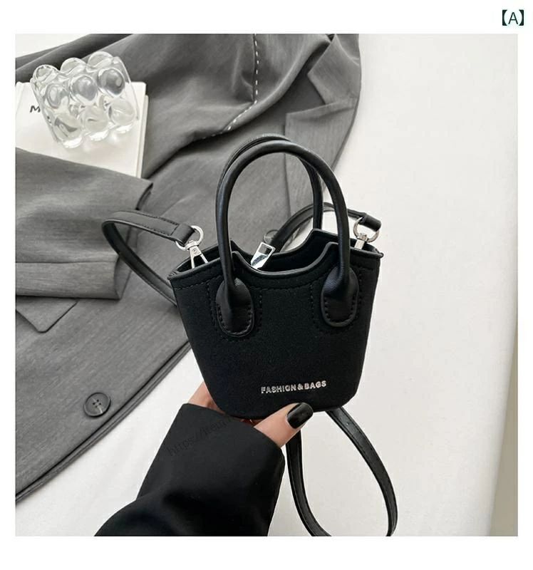 Rakuten - 【送料無料】レディース バッグ 普段使い 秋冬 ミニ バケット クロス ボディバッグ カジュアル ポータ ブル 口紅