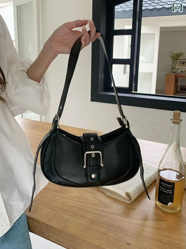 Rakuten - 【送料無料】レディース バッグ 普段使い 韓国 イン 夏 レトロ ガール 脇下 テクスチャ シングル ショルダー クロス ボディバッグ