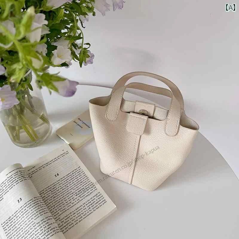 【送料無料】レディース バッグ 普段使い 韓国 ソフト 質感 シングル ショルダー ポータブル バケット サイド 野菜 バスケット ポータブル カジュアル クロス ボディバッグ