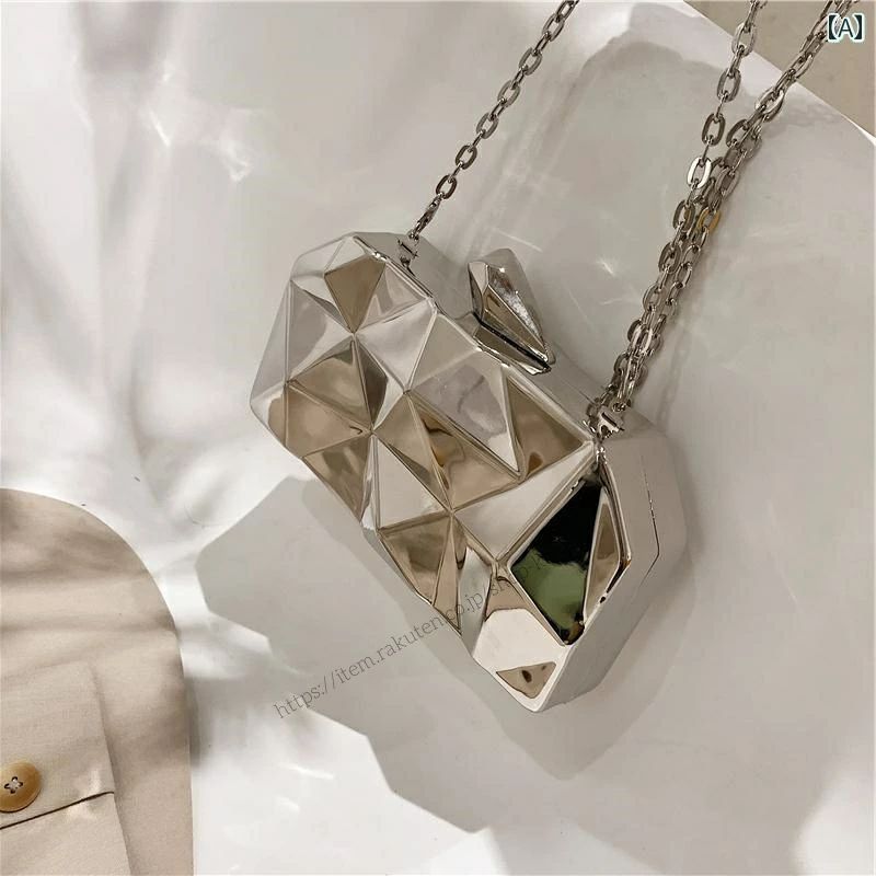 【送料無料】レディース バッグ 普段使い シルバー クロス ボディバッグ イン スタイリッシュ大容量 手持ち パーティー ディナー トレンディ